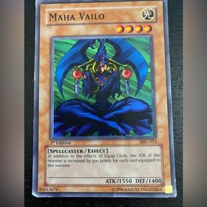 Maha Vailo 1st Edition Super Rare 1996 Yugioh Card